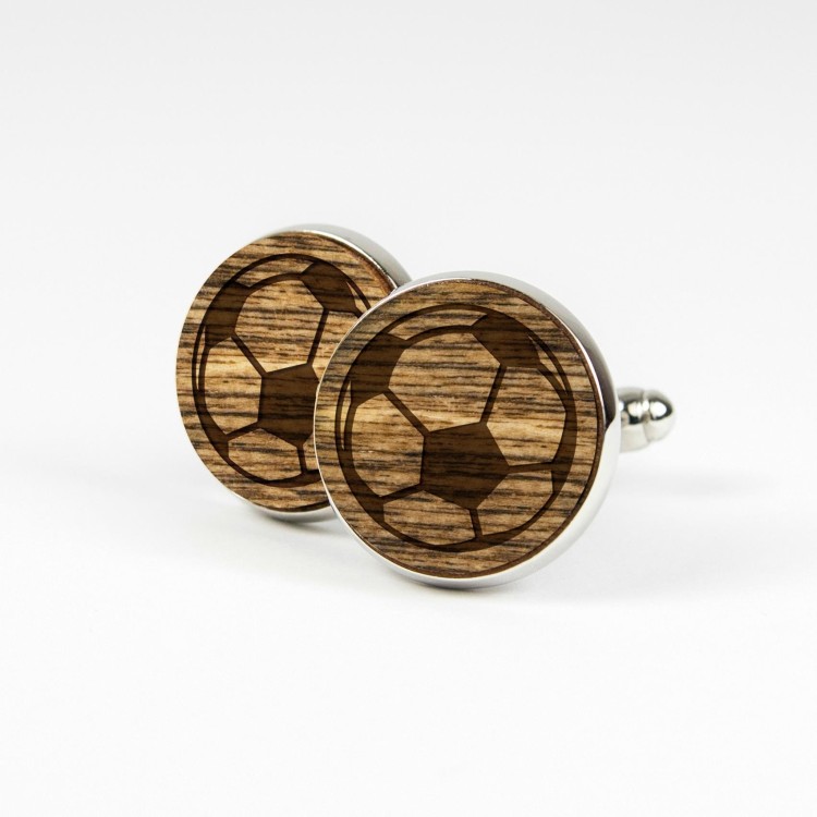 Spinki do Mankietów Piłka Nożna – Prezent dla Piłkarza i Fana | Kudula