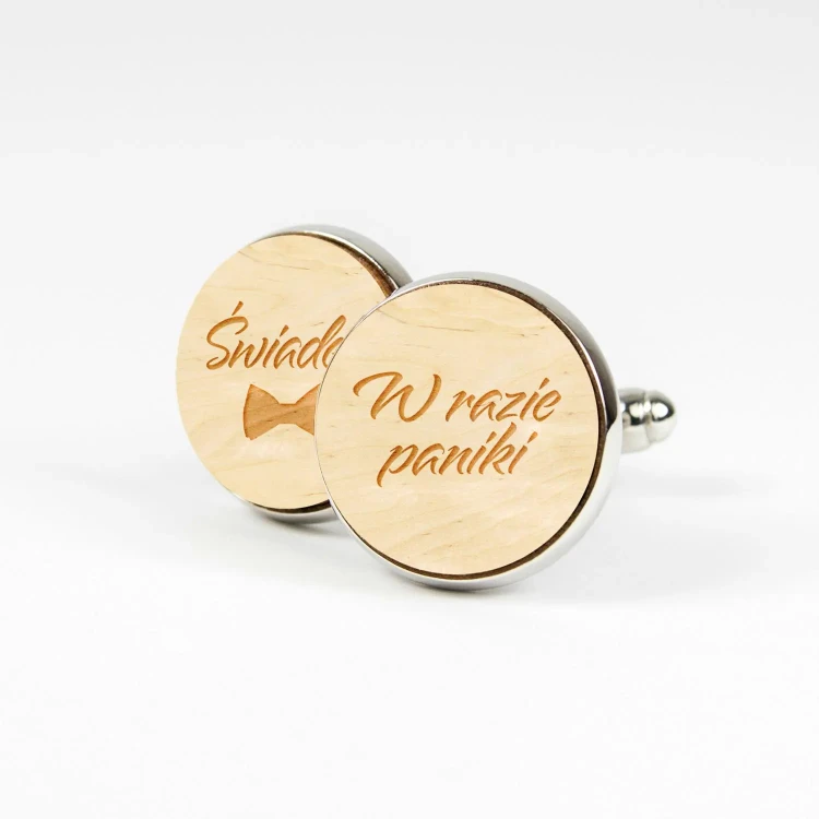 Spinki W Razie Paniki Świadek – Zabawny i Elegancki Prezent | Kudula