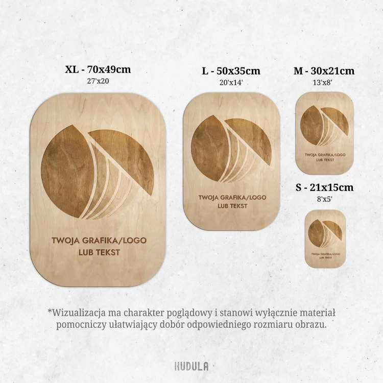 Parametry - Spersonalizowane drewniany obraz z grawerem.webp