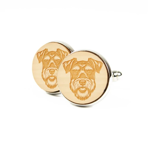 Spinki do mankietów Sznaucer Miniaturowy  Kudula