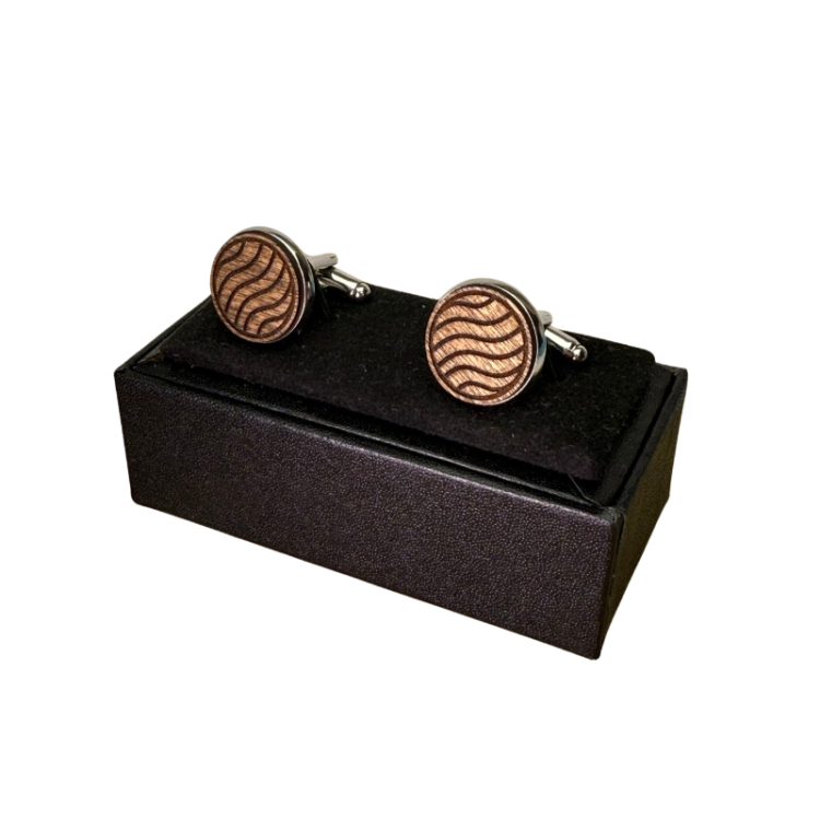 Pudełeczko na spinki - czarne