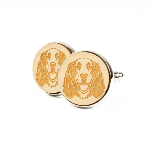 Spinki Springer Spaniel Angielski – Wyjątkowy Prezent dla Psiarza | Kudula