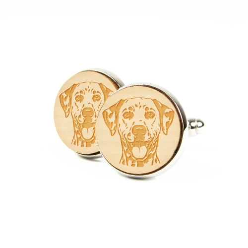 Spinki do Mankietów Dalmatyńczyk – Wyjątkowy Prezent dla Psiarza | Kudula