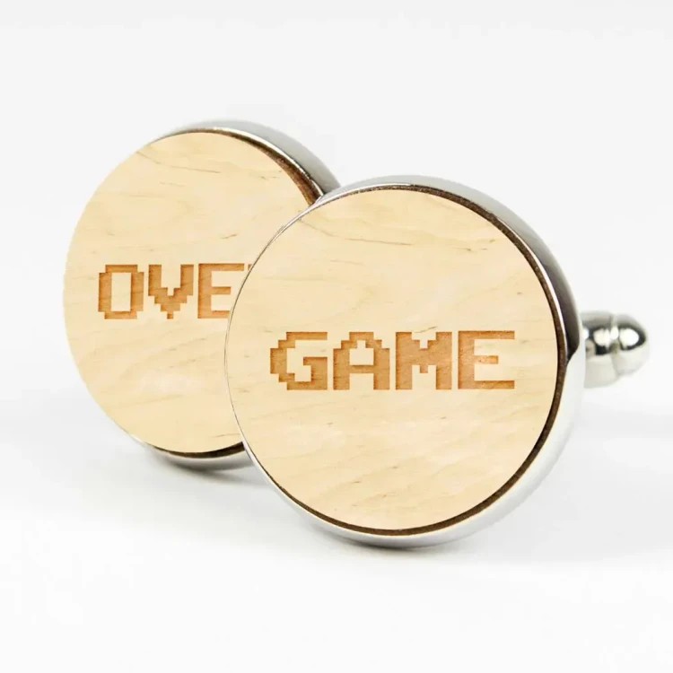 Game Over retro 8-bit napisy - Naturalny - Kudula | Spinki