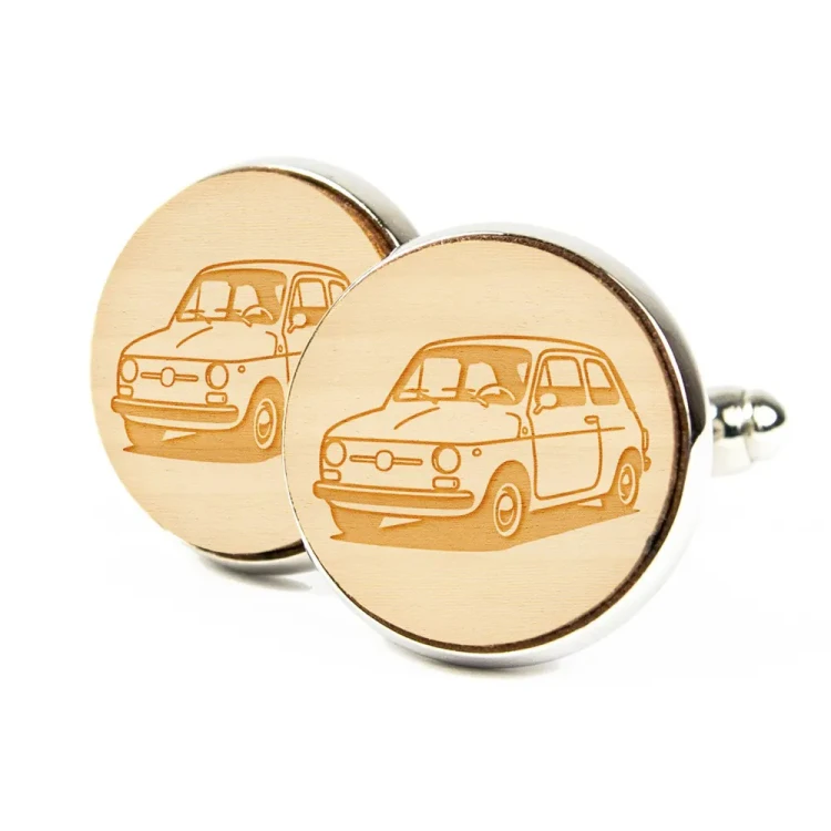 Maluch - Fiat 500 / 126p Classic - Naturalny - Kudula | Spinki