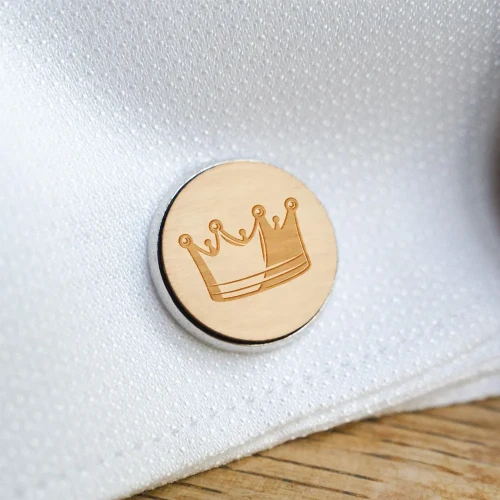 Korona król królowa symbol  - Naturalny - Kudula | Spinki